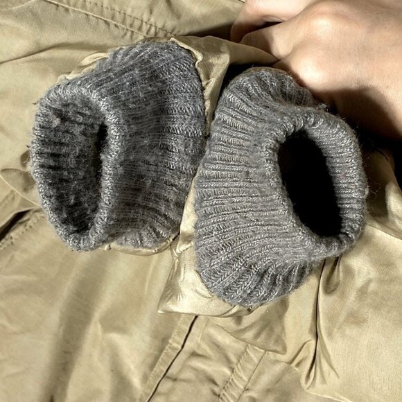 Vintage Eddie Bauer Tan Down Filled Bomber Jacket S - Picture 7 of 16